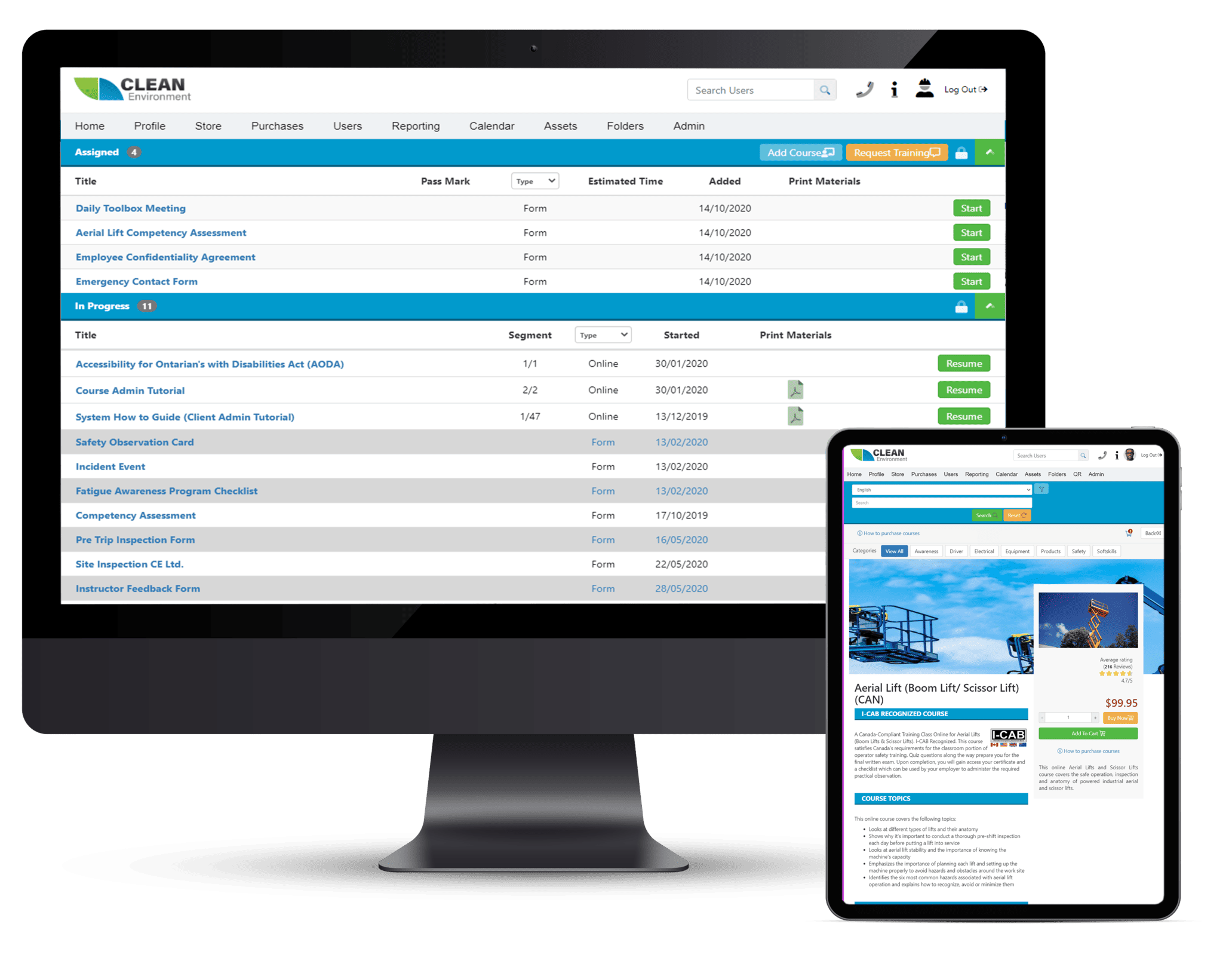 Learning Management System (LMS) module preview