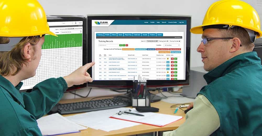 Dashboard preview of safety training and records management